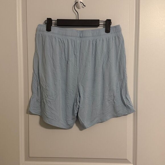Women's Light Blue Athletic Shorts - Picture 3 of 3